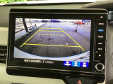 便利な3ビュー切り替え、ガイド線表示付きのバックカメラです!後退時、後方の視界をサポートします!
