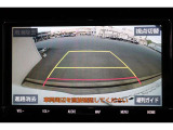 後方の死角を軽減し、狭い場所での切替しや駐車もしやすくなるバックモニターを装備しています。
