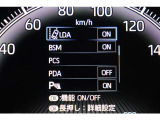 インフォーメーション画面です。運転のサポートをしてくれます。