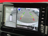 上から丸見えアラウンドビュー!車を真上から見下ろした様な映像を映し出すアラウンドビューモニター。これで車庫入れもラクラク。