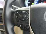 ステアリングスイッチ付き。前方から目を離すことなく操作することが可能です。