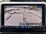 前方の安全を確認できるコーナービューカメラも装備。