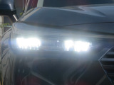 切れにくく明るいLEDヘッドライト装備!
