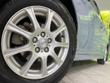 【15インチアルミホイール】外観にマッチしたアルミホイールを装着しております。各種アルミホイールや、スタッドレスタイヤも取扱いしております。是非ご相談ください♪