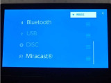 オーディオモードメニュー、CD・DVD再生、Bluetoothも接続可能!