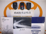 スマートキー&エンジンスターター付。取扱説明書とメンテナンスノートもあります☆品質評価シート付いてます!トヨタ認定中古車ライト!!