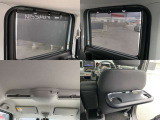 リアシーリングファン搭載、スライドドア内蔵サンシェードで後席も快適空調です。