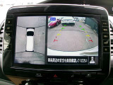 アラウンドビューモニター。クルマを上空から見下ろしているかのような映像で、駐車の際、周囲の安全を確認できます!