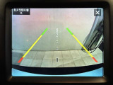 ガイドライン付きバックカメラです、車庫入れもばっちりですね!
