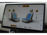 リアシートにはヒーター&クーラーが装着で3段階調整です。