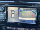 上から丸見えアラウンドビュー!車を真上から見下ろした様な映像を映し出します。これで苦手な車庫入れもラクラク。