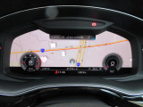 バーチャルコックピット。ODOメーターやオーディオ操作、電話通話選択、MAPの確認まで可能。