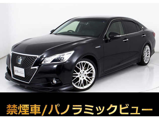 クラウン  HV 2.5AT-S 黒本革 エアシート エアロ 車高調