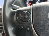 ステアリングスイッチ付き。前方から目を離すことなく操作することが可能です。