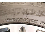 165/55R15    車両装着標準タイヤサイズです。 タイヤのご相談も石川トヨペットカローラにお任せください