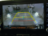 バックカメラの画像です。ガイドラインがスムースな車庫入れをサポートいたします!車庫入れの安心感がアップしますね☆