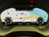 ●バーチャルコックピット『メーターパネル内に高解像度の液晶ディスプレイを配置。ディスプレイ内に地図が表示され、ナビゲーションの確認の際にドライバーは視線の移動を少なくすることができます。