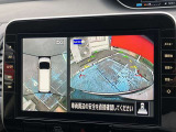 アラウンドビューモニター装備。前後左右4つのカメラから解析した、まるで上から車を見たような画像が映し出され、車の死角や駐車場の線も確認ができるようになります。日産の先進装備の1つです。