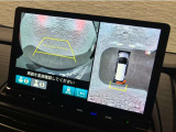 純正のマルチビューカメラが装備されています!上から見下ろしたような視界のカメラが駐車をサポートします!