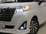 LEDヘッドライトです。デザイン性がよくとても明るいので、夜間の走行や悪天候でも安心です。しかも長寿命!