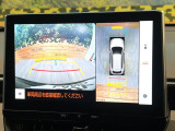 【パノラミックビューモニター】専用のカメラにより、上から見下ろしたような視点で360度クルマの周囲を確認することができます☆死角部分も確認しやすく、狭い場所での切り返しや駐車もスムーズに行えます。