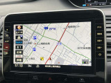純正メモリーナビ付きです。フルセグTV視聴、Bluetooth接続といったオーディオ類も充実しています。9インチ画面で見やすくなっています。