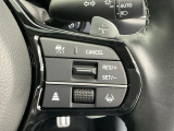アクセルから足を離しても設定したスピードを保ち走行し、高速道路での疲労軽減に役立つクルーズコントロール付きです!