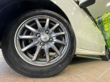 【純正14インチアルミホイール】外観にマッチした純正アルミホイールを装着しております。各種社外アルミホイールや、スタッドレスタイヤも取扱いしております。是非ご相談ください♪