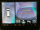 【全方位モニター】 4つのカメラで映像を映し出します。発進時、後退時も周囲の安全を確認し、サポートします^^