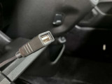 オーディオ機器やスマートフォンを直接カーオーディオに接続できるUSBケーブルが配置されています。