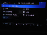 ディスプレイオーディオ。フルセグテレビを搭載。Bluetoothオーディオにも対応しており、お気に入りの音楽をお楽しみいただけます。
