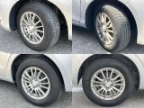 175/70R14 社外アルミホイール装着です。