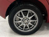 タイヤサイズは155/65R14!納車前の点検時にタイヤ交換させていただきます!社外アルミホイール!