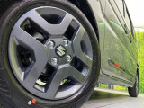【純正14インチアルミホイール】外観にマッチした純正アルミホイールを装着しております。各種社外アルミホイールや、スタッドレスタイヤも取扱いしております。是非ご相談ください♪