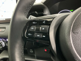 ステアリングにオーディオ操作スイッチが付いています。オーディオ画面に直接タッチしなくても操作が出来ますので、運転に集中できます。