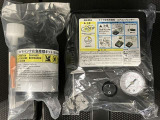 パンク修理キット付きです。もしもの時でも安心です。