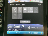 FM,AM、フルセグテレビ、メディアプレイヤーの接続、ブルートゥースオーディオなどが楽しめます。