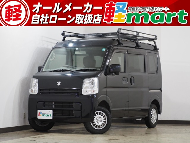エブリイジョイン ハイルーフ 5AGS車ルーフキャリア ETC CD 社外12インチAW ABS