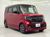 R5年 N-BOXカスタムプレミアムクリスタルレッド・パールが入庫しました。純正メモリーナビ・バックカメラ・Bluetooth対応・USB接続