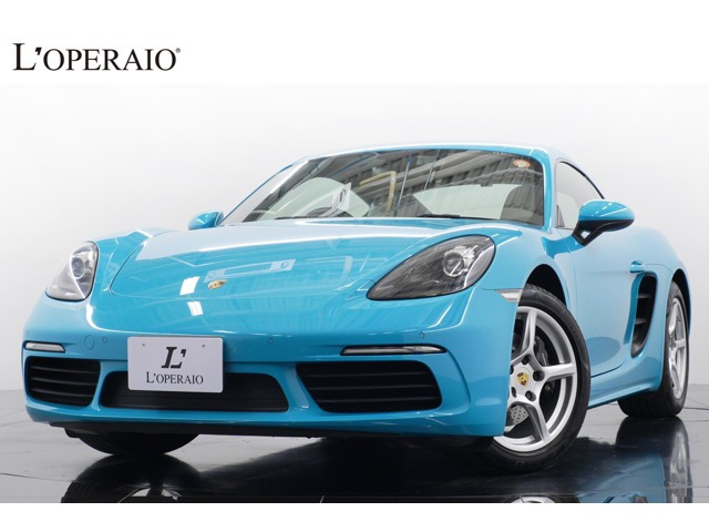 718ケイマンPDKOP色マイアミブルー クレヨン×黒革 スポク