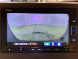 リアカメラ付で、後方をナビ画面で確認。車庫入れも安心です。もちろん、バックギアと連動しています。