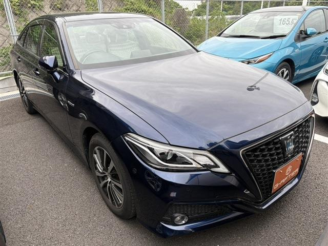 クラウン ハイブリッド 2.5 S Cパッケージ 禁煙車 純正ナビ フルセグ