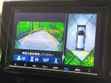 【アラウンドビューモニター】専用のカメラにより、上から見下ろしたような視点で360度クルマの周囲を確認することができます☆死角部分も確認しやすく、狭い場所での切り返しや駐車もスムーズに行えます。