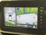 【アラウンドビューモニター】専用のカメラにより、上から見下ろしたような視点で360度クルマの周囲を確認することができます☆死角部分も確認しやすく、狭い場所での切り返しや駐車もスムーズに行えます。