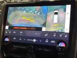 【パノラミックビューモニター】専用のカメラにより、上から見下ろしたような視点で360度クルマの周囲を確認することができます☆死角部分も確認しやすく、狭い場所での切り返しや駐車もスムーズに行えます。