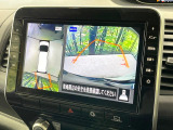 【アラウンドビューモニター】専用のカメラにより、上から見下ろしたような視点で360度クルマの周囲を確認することができます☆死角部分も確認しやすく、狭い場所での切り返しや駐車もスムーズに行えます。