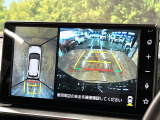 【パノラミックビューモニター】専用のカメラにより、上から見下ろしたような視点で360度クルマの周囲を確認することができます☆死角部分も確認しやすく、狭い場所での切り返しや駐車もスムーズに行えます。