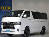 令和8年式ハイエースVダークプライムⅡ2000ガソリン2WDカスタム車両入庫!新品オリジナルスポイラー新品オリジナル17インチアルミ新品オリジナルオーバーフェンダー新品オリジナルLEDテールベット装備