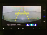 バックでの車庫入れも安心です! リアカメラが付いているバックモニター付のナビを装備しております。操作線もついており距離感も画面から確認できます。
