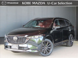 令和5年式のCX-8が入荷しました☆CX-8の集大成ともいえる最終モデルで、安全装備や快適装備の充実したハイグレードのスポーツアピアランスです☆